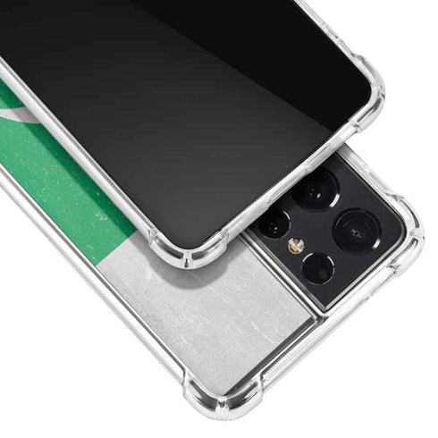 Pakistan Flag Distressed Galaxy S21 Ultra 5G Clear Case